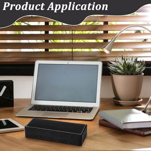 Benecreat 3pcs Pu Leather Pen Pen Box ، 2.67 × 6.9x1.5 بوصة صناديق تخزين القلم بني بني ، وصناديق قلم رصاص فارغة مع وسادة لتعبئة الهدايا ، ومكتب مدرسة. in Kuwait
