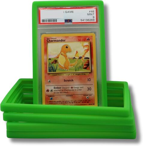 PSA Graded Bumper Guards 5 Pack | Protect Your Cards from Drops and Scratches | Bumper for PSA Graded Cards Only (Green) in Kuwait