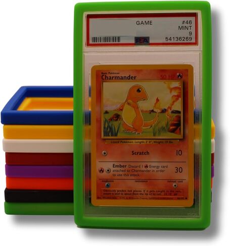 PSA Graded Bumper Guards 5 Pack | Protect Your Cards from Drops and Scratches | Bumper for PSA Graded Cards Only (Green) in Kuwait