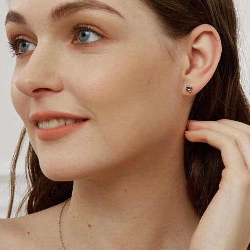 18K White Gold Plated Rainbow Earrings Set Hypoallergenic for Women Men Jewelry Gifts in Saudi Arabia
