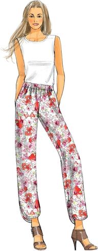 Butterick Patterns B6137 Misses' Pants Sewing Template, Size E5 (14-16-18-20-22) in Saudi Arabia