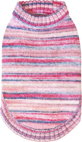 Blueberry Pet Dog Sweater, Award-Winning Brand, Christmas Sweater for Dogs, Knit, Soft & Warm, Gradient Effect, Best for Small Dogs, 18" Back Length, Machine Washable in Kuwait