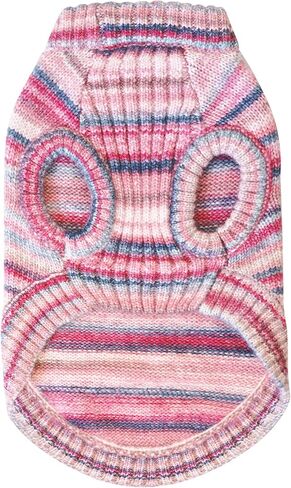 Blueberry Pet Dog Sweater, Award-Winning Brand, Christmas Sweater for Dogs, Knit, Soft & Warm, Gradient Effect, Best for Small Dogs, 18" Back Length, Machine Washable in Kuwait