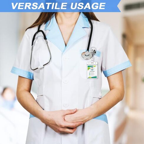 حامل شارة الهوية ، حامل شارة الهوية القابلة للسحب مع حبل الحبل قابل للتعديل + 2 أنماط حامل بطاقة هوية PVC ، أفقي/عمودي ، مقطع شارة اسم السلسلة الرئيسية للنساء هدية المعلم الممرضة ، وطباعة البقرة in Saudi Arabia