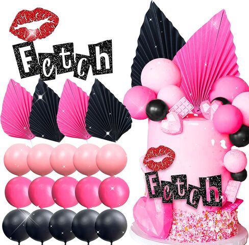 LaVenty Mean Girl Cake Topper Mean Girl Birthday Party Decoration Cupcake Toppers for Wedding Bridal Shower Bachelorette Theme Girls Party Cake Decorations Supplies in Saudi Arabia