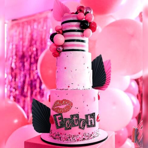 LaVenty Mean Girl Cake Topper Mean Girl Birthday Party Decoration Cupcake Toppers for Wedding Bridal Shower Bachelorette Theme Girls Party Cake Decorations Supplies in Saudi Arabia
