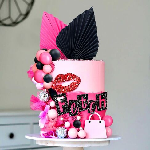 LaVenty Mean Girl Cake Topper Mean Girl Birthday Party Decoration Cupcake Toppers for Wedding Bridal Shower Bachelorette Theme Girls Party Cake Decorations Supplies in Saudi Arabia