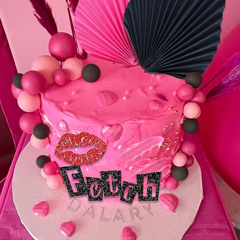 LaVenty Mean Girl Cake Topper Mean Girl Birthday Party Decoration Cupcake Toppers for Wedding Bridal Shower Bachelorette Theme Girls Party Cake Decorations Supplies in Saudi Arabia