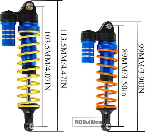 RC Shocks Absorber Upgrades Part for 1/10 Slash 4x4/2WD(VXL),Rustler 4x4/2WD(VXL),Stampede 4x4/2WD(VXL),Bandit 4x4/2WD(VXL) 4WD 2WD RC Car,Alloy Front Rear Big Bore Shocks Absorber,Navy Blue in Saudi Arabia