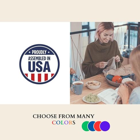 'Made in USA' Stamp Self-Inking – Compact Stamp for Local Businesses, Handmade Goods, and Craft Branding – Over Thousand Impressions, Multiple Ink Colors (Black, Medium) in Saudi Arabia