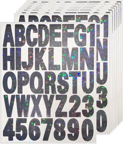 Starboling Letter Stickers,2 inch 8 Sheets Pink Alphabet Sticker,Self Adhesive Vinyl Letter Stickers Mailbox Numbers,for Arts Crafts Outdoor Sign Poster Mailbox Sign Doors Mailboxes Car Truck in Kuwait