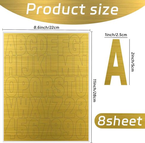 Starboling Letter Stickers,2 inch 8 Sheets Pink Alphabet Sticker,Self Adhesive Vinyl Letter Stickers Mailbox Numbers,for Arts Crafts Outdoor Sign Poster Mailbox Sign Doors Mailboxes Car Truck in Kuwait