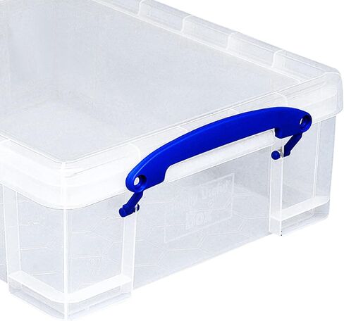 Really Useful Box Stackable 8.1 Liter Plastic Storage Container Bin with Snap Lid & Built-In Clip Lock Handles for Home & Office Organization (5 Pack) in Saudi Arabia