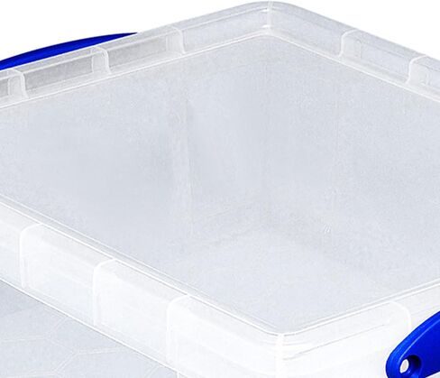 Really Useful Box Stackable 8.1 Liter Plastic Storage Container Bin with Snap Lid & Built-In Clip Lock Handles for Home & Office Organization (5 Pack) in Saudi Arabia