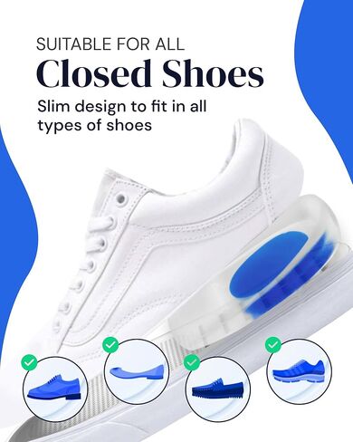 واقي الكعب من السيليكون من يوغاميديك - زوجان من أكواب الجل لتخفيف الألم - دعم لالتهاب اللفافة الأخمصية، والتهاب وتر العرقوب، ونتوءات الكعب، ومنع البثور - واقي الكاحل، ولفائف الكعب للنساء والرجال in Kuwait