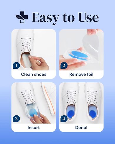 واقي الكعب من السيليكون من يوغاميديك - زوجان من أكواب الجل لتخفيف الألم - دعم لالتهاب اللفافة الأخمصية، والتهاب وتر العرقوب، ونتوءات الكعب، ومنع البثور - واقي الكاحل، ولفائف الكعب للنساء والرجال in Kuwait