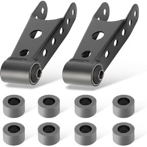 WEILEITE 3 Inch Suspension Rear Drop Lowering Shackles Kit Compatible With Chevy Silverado & GMC Sierra 1500HD 2500HD 3500HD 2001-2010 2WD 4WD Replace 410730