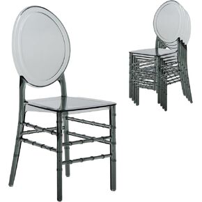 Stackable Ghost Style Clear Acrylic Event Chairs – Set of 4