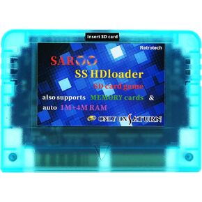 فقط على Saturn Saroo HD Loader مع 250 لعبة 128 جيجابايت - الأزرق الشفاف