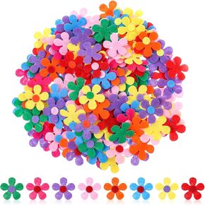 150PCS Felt Flowers Fabric, Assorted Color Felt Patch Sewing Applique Flower Embellishments Felt Flowers Padded Fabric for Clothes, Hats DIY Crafting(2.6 cm/1.02 in), 585399_1_PBfeJng3N
