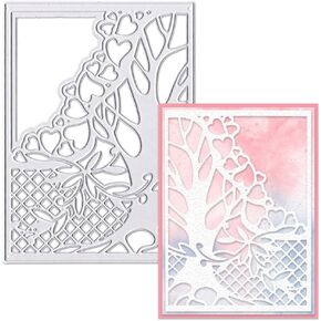 Hying Flower Frame Background Dies for Card Making, Square Summer Flower Leaves Cutting Die for Scrapbooking Paper Crafting Decor DIY Photo Album Leather Metal Spring Die Cuts for Card Making in Saudi Arabia