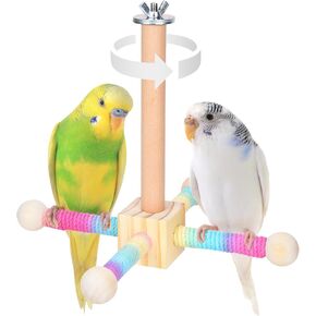 Natural Bird Toy Foraging Parrot Shredding Toys Box, Bird Chew Foraging Toys for Parrots, Conures, Budgies, Lovebirds, Small to Medium Birds(Nature Color)