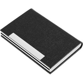 حامل بطاقة MaxGear Business ، PU Leather Cards Cards للرجال والنساء ، منظم حامل البطاقات الاحترافي مع حظر RFID ، الكربون الأسود in Kuwait