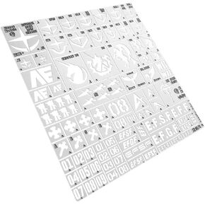 قالب استنسل الفولاذ المقاوم للصدأ درع تصميم تسرب لوحة رذاذ لوحات الطراز أدوات نموذج لنموذج المقياس 1/100