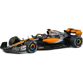 - سيارة فورمولا 1 متوافقة مع فريق McLaren F1 MCL60 OSCAR PIASTRI BRITAIN GP 2023-1: 43 Solido - 4317802