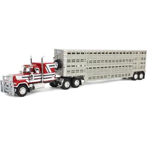 First Gear 1/64 Mack Super-Liner مع مقطورة ويلسون للبقاء على مساحة 45 قدمًا ، DCP 60-1970