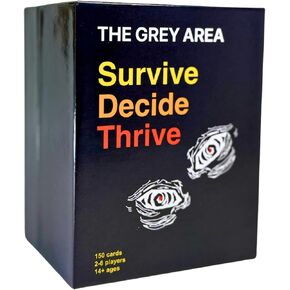 The Grey Area Card Game – 150 Decision Making and Survival Questions for Adults, Teens, and Couples – Fun Party Game & Conversation Starter for Game Night, Ages 14+, 2-6 Players