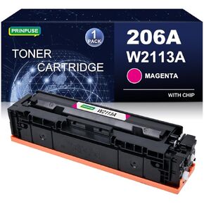 206A Magenta Toner Cartridge متوافق مع HP 206A 206X W2113A W2113X لـ HP COLOR LASERJET PRO M255DW MFP M282NW M283CDW M283FDW