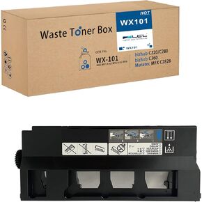 LCL Compatible Waste Toner Bottle Replacement for WX-101 WX101 A162WY1 A162WYA Konica Minolta Bizhub C220 C280 C350 C351 C360 C450 and Muratec MFX C2828 Printers (1-Pack)