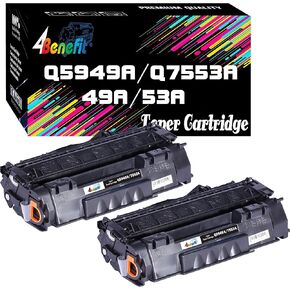 (2 حزمة ، أسود) متوافق 49A 53A خرطوشة الحبر Q7553A Q5949A المستخدمة في HP LASERJET 1320 1320N P2015DN P2015 P2015N 3390 3392 1160 P2014 M272NF MFP Printer ،
