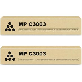 MP C3003 Toner Black High Yield 2-Pack Replacement for Ricoh MP C3503 Black Toner Cartridge 841813 for MP C3003 MP C3503 MP C3004 MP C3504 MP C3004ex MP C3504ex Printer