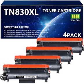TN830XL ​​استبدال خرطوشة الحبر TN830XL ​​للأخ TN830XL ​​TN830 XL TONER متوافق مع HL-L2460DW HL-L2405W HL-L2400D HL-L2480DW MFC-L2820DW MFC-L2820DW XL DCP-L2640DW