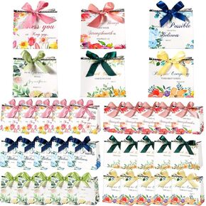 Chuangdi 36 PCS Bible Verse Gift Bags Adm's Mother Dender Paper Paper With Bow Ribbon Inspiration