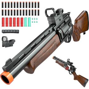 Toy Guns for Boys, Soft Bullet Toy Shotgun Foam Revolver Blaster Educational Shooting Model Birthday for Kids Age 8+