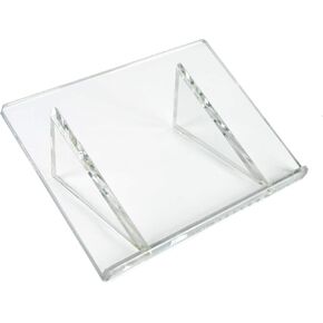 عروض Azar - 515500 - حامل حامل الكتب الأكريليك الفاخرة 1/2 "سميكة ، الحجم: 18" W × 12 "D X 5" H