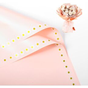 OPHRBU 20 Sheet Flower Wrapping Paper - Waterproof Floral Bouquet Wrapping Paper，for Wedding Birthday Gift DIY Gift Packaging Material Florist Supplies