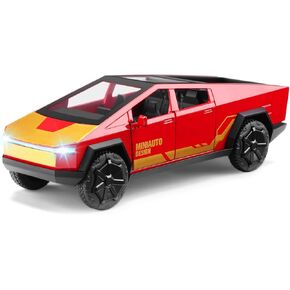 SASBSC CYBERTRUCK TOAY CAR Pickup مع 1/36 TOOY CYBER TRACK FOR KIDS BOYS 3+ سنوات ، سيارة ألعاب معدنية مع الضوء والموسيقى ، هدية مثالية للأولاد والأطفال الذين تتراوح أعمارهم بين 4-7 سنوات