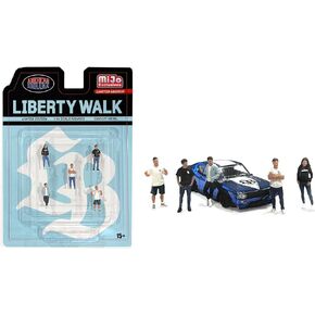 مجموعة Diorama Liberty Walk X Figure Set -1: 64 (مجموعة من 5)