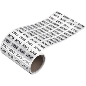 PENCK 7001 to 8000 Number Label Stickers Black Inventory Numbering Small Consecutive Number Sticker for Office Warehouse Classification Storage