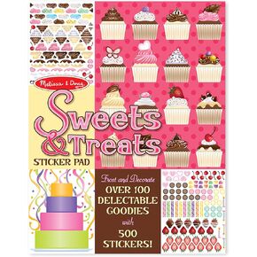Melissa & Doug Sweets and Treats Sticker Pad - 500 Stickers, 16 Backgrounds