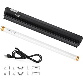 T5 UVB Reptile Light Fixture HO UVB Bulb Lighting Combo Kit, 10.0 UVB Light for Reptiles Terrarium Hood with 39W Reptile Light Bar UVA UVB Desert Lamp for Bearded Dragon Turtle Tank, 34Inch