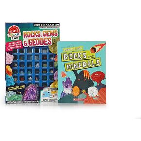 Klutz Rock Time: Rocks و Gems and Geodes: Maker Lab STEM Kit & Animated Science: Rock and Minerals Book