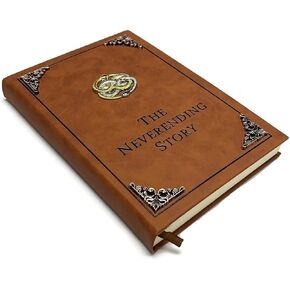 كتاب القصة Neverending Auryn Bastian Atreyu Replica Novel Brown