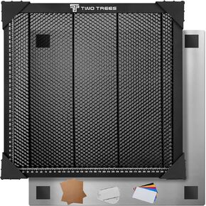 300 * 300mm Honeycomb Laser Bed Honeycomb Working Table Laser Honeycomb for CO2 or Laser Engraver Cutting Machine with Aluminum Plate with Engraving Materials (Available Sizes 250 x 250 mm)