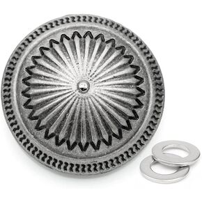 CRARKEMORE 2PCS 1 1/2 بوصة عملة COIN CONCHOS NAVAJO VINTAGE BACK CONCHO COWBOY WESTER