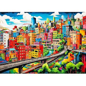 Abandoned City Puzzles for Adults 1000 Piece, Jigsaw Puzzles for Adults, Adult Challenging Game Toys, Impossible Puzzle, Family Decoration Puzzle